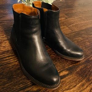 Franco Sarto, black ankle boots. Size 6.5. Only worn once!